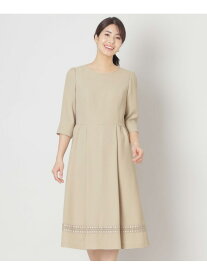 【SALE／50%OFF】ヘムボーダーレース ワンピース TO BE CHIC トゥー ビー シック ワンピース・ドレス ワンピース ベージュ ブラック【RBA_E】【送料無料】[Rakuten Fashion]