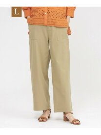 【SALE／60%OFF】【L】【SANYO Style EDITION掲載】【接触冷感】【ウォッシャブル】ストレッチチノベイカーパンツ EVEX by KRIZIA サンヨー エルサイズ パンツ その他のパンツ ベージュ【RBA_E】【送料無料】[Rakuten Fashion]