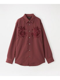 【SALE／30%OFF】RAMPONIエンブロイダリー シャツ LOVELESS ラブレス トップス シャツ・ブラウス レッド ホワイト ブラック【RBA_E】【送料無料】[Rakuten Fashion]