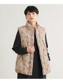 【SALE／50%OFF】【ウォッシャブル】【保温性】チータープリントタフタパディングジレ EVEX by KRIZIA エヴェックス バイ クリツィア トップス ベスト・ジレ ブラウン【RBA_E】【送料無料】[Rakuten Fashion]