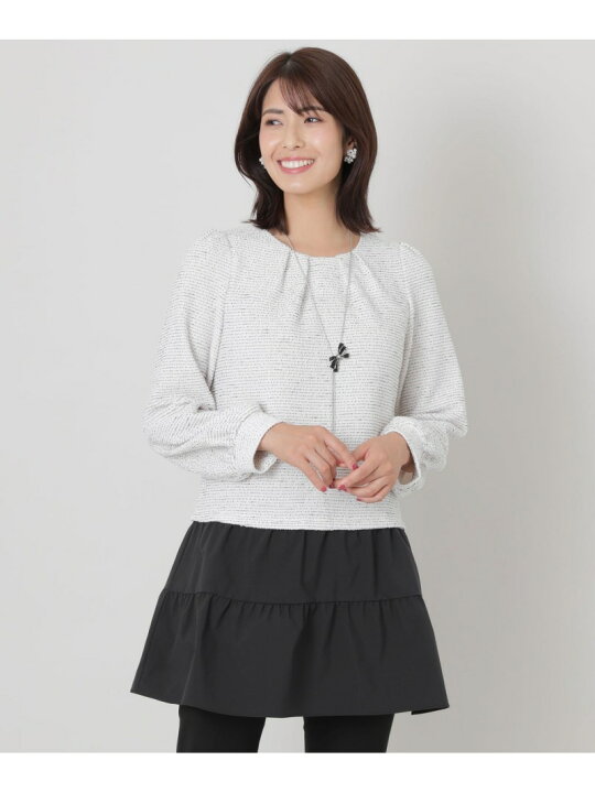 楽天市場】【SALE／20%OFF】ファンシーツイードジャージー チュニック 