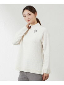 【SALE／60%OFF】モールボーダーニット AMACA アマカ トップス ニット ホワイト グレー【RBA_E】【送料無料】[Rakuten Fashion]