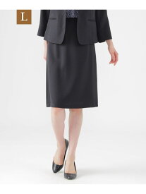 【SALE／60%OFF】【L】【美シリーズ】【UV対策】【着用しわ軽減】【ウォッシャブル】エアリーコードレーンスカート TRANS WORK サンヨー エルサイズ スカート その他のスカート ネイビー グレー【RBA_E】【送料無料】[Rakuten Fashion]