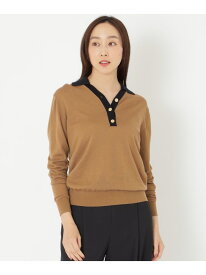 【SALE／53%OFF】スキッパーニット S.ESSENTIALS エス エッセンシャルズ トップス ニット ブラウン ブラック【RBA_E】【送料無料】[Rakuten Fashion]