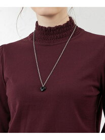 【SALE／62%OFF】ハートネックレス AMACA アマカ アクセサリー・腕時計 ネックレス ブラック ベージュ【RBA_E】[Rakuten Fashion]
