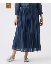 【SALE／46%OFF】【L】【ウォッシャブル】ジーンローンスカート TRANS WORK サンヨー エルサイズ スカート その他のスカート ブルー【RBA_E】【送料無料】[Rakuten Fashion]