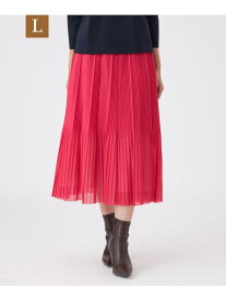 【SALE／44%OFF】【L】【ウォッシャブル】シアートリコットスカート TRANS WORK サンヨー エルサイズ スカート その他のスカート ブラウン ネイビー ピンク【RBA_E】【送料無料】[Rakuten Fashion]