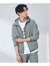 【SALE／25%OFF】【ウォッシャブル】コットンブレンドクリスピーナイロンフーデットブルゾン BAKER STREET ベイカー・ストリート ジャケット・アウター ブルゾン・ジャンパー ブラック グレー【RBA_E】【送料無料】[Rakuten Fashion]