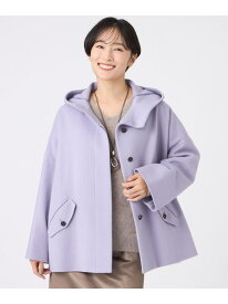 【SALE／45%OFF】【L】【SANYO Style EDITION掲載】ウールスーパービーバーフーデッドコート EVEX by KRIZIA サンヨー エルサイズ ジャケット・アウター その他のジャケット・アウター パープル グレー【RBA_E】【送料無料】[Rakuten Fashion]