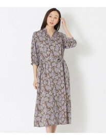 リバティプリントワンピース S.ESSENTIALS エス エッセンシャルズ ワンピース・ドレス ワンピース ブラウン オレンジ ブラック【送料無料】[Rakuten Fashion]