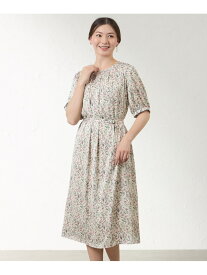 【SALE／20%OFF】【LIBERTY】MEGUMI ワンピース AMACA アマカ ワンピース・ドレス ワンピース ベージュ ブラック【RBA_E】【送料無料】[Rakuten Fashion]