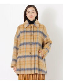 エアージーロンラム シャギーチェックコート SANYOCOAT サンヨーコート ジャケット・アウター レインコート ベージュ【送料無料】[Rakuten Fashion]