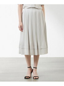 【SALE／74%OFF】ソフトストレッチジョーゼットプリーツスカート AMACA アマカ スカート その他のスカート ブラック グレー【RBA_E】【送料無料】[Rakuten Fashion]