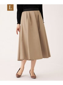 【SALE／22%OFF】【L】ランダムタック ツイルスカート TO BE CHIC サンヨー エルサイズ スカート その他のスカート グリーン ベージュ ブラック【RBA_E】【送料無料】[Rakuten Fashion]
