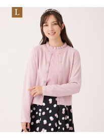 【SALE／41%OFF】【L】レーヨンモール カーディガン TO BE CHIC サンヨー エルサイズ トップス ニット グリーン ブラック ピンク【RBA_E】【送料無料】[Rakuten Fashion]