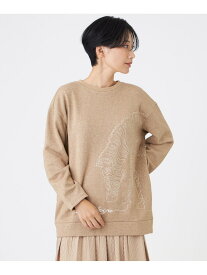 【SALE／47%OFF】【ウォッシャブル】ゼブラモチーフラメスウェットプルオーバー EVEX by KRIZIA エヴェックス バイ クリツィア トップス カットソー・Tシャツ ベージュ【RBA_E】【送料無料】[Rakuten Fashion]