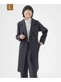 【SALE／60%OFF】【L】【ウォッシャブル】エアロカルゼトレンチコート TRANS WORK サンヨー エルサイズ ジャケット・アウター トレンチコート ネイビー グレー ベージュ【RBA_E】【送料無料】[Rakuten Fashion]