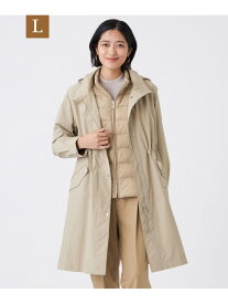 【SALE／45%OFF】【L】ラミネートクロスコート TRANS WORK サンヨー エルサイズ ジャケット・アウター その他のジャケット・アウター ベージュ ブラック【RBA_E】【送料無料】[Rakuten Fashion]