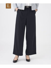 【SALE／32%OFF】【L】【美シリーズ・セットアップ対応・ウォッシャブル】バックサテンジョーゼットパンツ TRANS WORK サンヨー エルサイズ パンツ その他のパンツ ブラック ネイビー【RBA_E】【送料無料】[Rakuten Fashion]