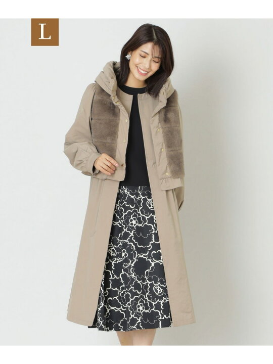 楽天市場】【SALE／46%OFF】【L】3WAYタフタ ダウンコート TO BE CHIC 