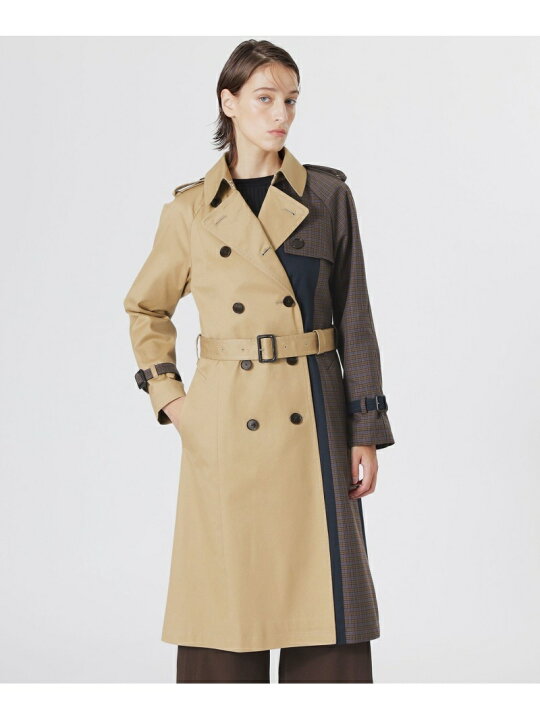 楽天市場】【SALE／30%OFF】チェックトレンチコート LOVELESS ラブレス 