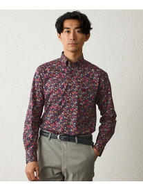 【SALE／45%OFF】フラワープリントシャツ(2L・3Lあり) BAKER STREET ベイカー・ストリート トップス シャツ・ブラウス ネイビー ブルー【RBA_E】【送料無料】[Rakuten Fashion]