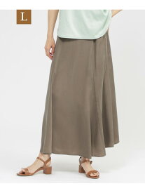 【SALE／18%OFF】【L】【カタログ掲載品】ライトキュプラマーメイドスカート EVEX by KRIZIA サンヨー エルサイズ スカート ロング・マキシスカート ブラウン ブラック【RBA_E】【送料無料】[Rakuten Fashion]