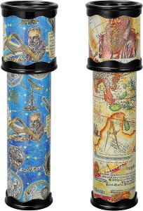 万華鏡 クラシック マジック ノベルティ ゲーム 工芸 民芸品 子供 子供向け教育玩具 玩具 2本セット 6歳以上 (ランダムカラー)