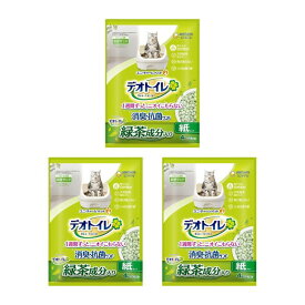 ユニチャーム デオトイレ 4L×3個セット 猫砂 消臭抗菌
