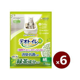 ユニチャーム デオトイレ 4L×6個 猫砂 消臭抗菌 まとめ買い
