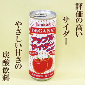 30缶セット●ヒカリ　アップルサイダー＋レモン　250ml×30　炭酸飲料