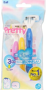 【合算3150円で送料無料】【Pretty】プリティー ボディT 3枚刃 3本入