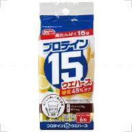 【合算3150円で送料無料】ハマダコンフェクト プロテイン15ウエハース レモンバニラ味 6枚入り