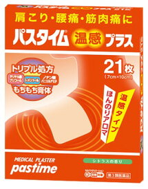 【合算3150円で送料無料】【第3類医薬品】パスタイム温感プラス 21枚【セルフメディケーション税制対象】