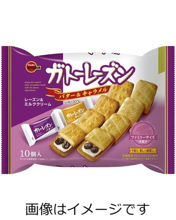 送料無料 ブルボン ガトーレーズン ファミリーサイズ(10個入り)×12袋 通販 ブルボン ガトーレーズン 5個入