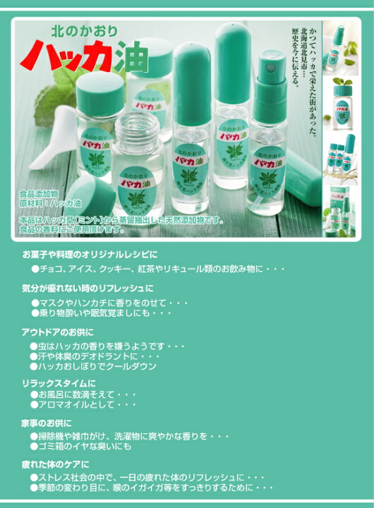 北見ハッカ ハッカ油 ボトル２０ｍｌ ２本セット ドロッパー付き 穴開き中栓付き 携帯用 爽やか ハッカ はっか ハッカ油ボトル 21年製
