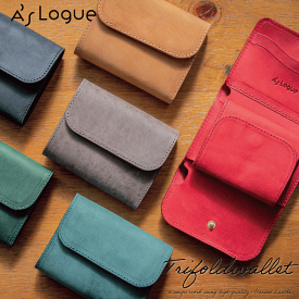 三つ折り財布 本革 イタリアンレザー メンズ レディース 薄型 コンパクト財布 革小物 ギフト プレゼント 30代 40代 50代 大人 シンプル A'sLogue