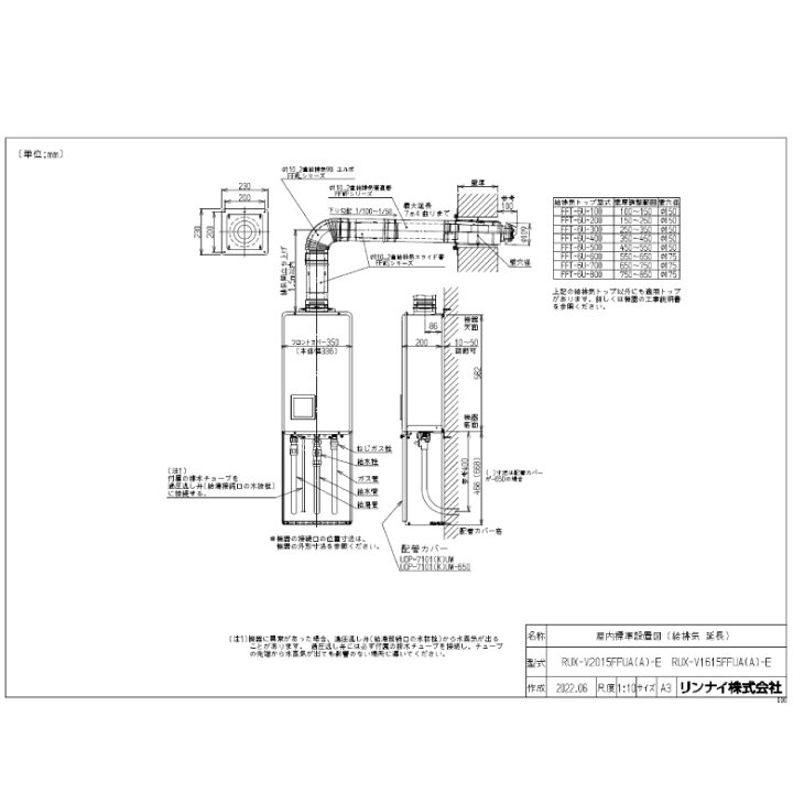 楽天市場】Rinnai リンナイ ガス給湯器 RUX-V1615FFUA(A)-E 屋内設置 