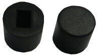 円の直径φ6mm　高さ5mm　swp-057 -058用　穴2mm×3.5mm　円柱キャップ　黒　10個入　＜1sw-342＞