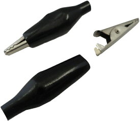 幅約3.3mm　全長約45.0mm　みのむしクリップ　自作用　黒　5個入　＜1zi-064＞