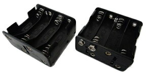 単三 8本 単3 電池 ボックス スナップ接続 約62.7×60.9×厚約29.5mm 1個入に変更 <bat-014>