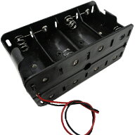 単一　8本　単1 電池ボックス・電池ケース　約70×約137×厚約62.6mm　1個入に変更　＜bat-056＞