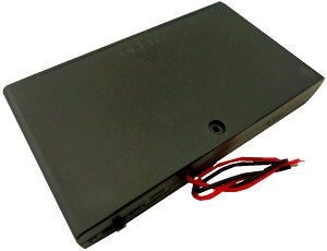 単三 8本 単3 電池 ボックス 電池ケース スイッチ・コード付 ネジ〆 約126.4×約71.9×厚約18.9mm 1個入 <bat-135>