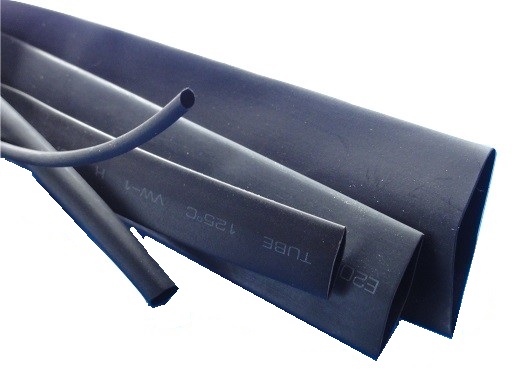本物 熱収縮チューブ スミチューブA同等品通販 販売 φ1mm 激安通販ショッピング 長さ約1m 黒 suc-000 実測約φ1.6mm