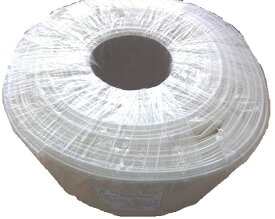 熱収縮チューブ　収縮前の円の直径φ80mm（実測約φ86.2mm）　透明熱収縮チューブ　長さ約25m　＜suc-334＞