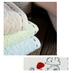 mama's select コレット フェイスタオル アイボリー 今治タオル コンテックス キッチンタオルにも おしゃれ 日本製 〔お取り寄せ商品〕