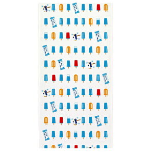 (定形外郵便対応)布ごよみ てぬぐい アイスキャンディ タオル 日本製〔お取り寄せ商品〕