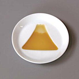絵柄が浮き上がるお醤油皿　白磁　白い食器　富士山 日本製 美濃焼 おしゃれ 《在庫品/欠品時約1ヶ月程度》