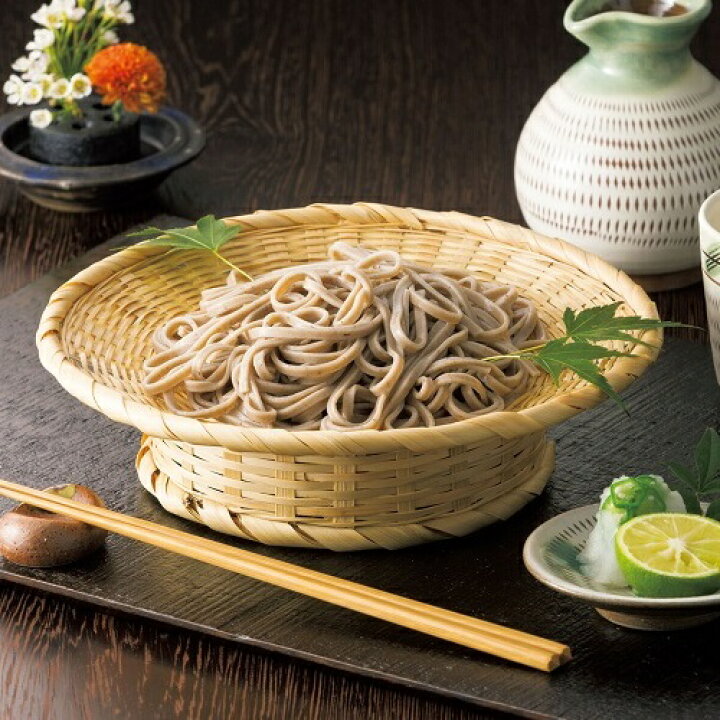 楽天市場】細編み高台そばざる 8寸 24cm 蕎麦 そば用食器 木製（お 