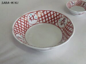 【アウトレット】春夏秋冬 花型 刺身鉢 / 高級和食器 和風 赤絵 花型 フラワー 中鉢 浅鉢 ボウル